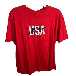 Reebok Men's Usa Graphic Regular-Fit T-Shirt - Red Size M